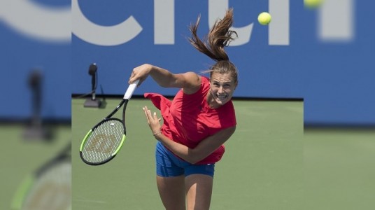 Aryna Sabalenka entered Ostrava Open semi-finals, winning 12...