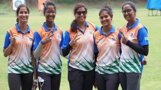 Indian women’s recurve team bounced back and finishes seco...