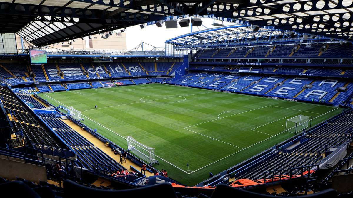 LONDON, ENGLAND - FEBRUARY 14: Stamford Bridge Stadium on February