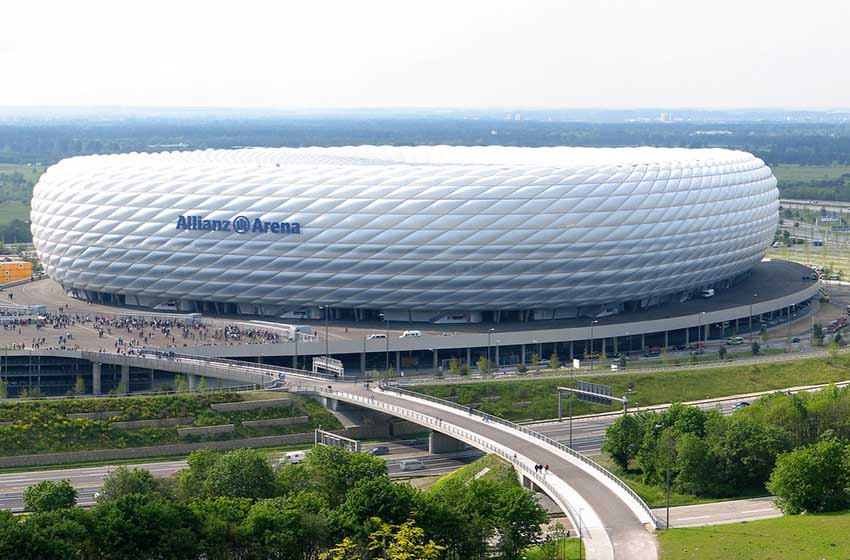 The Allianz Arena in Munich, Germany. The arena has been the home arena