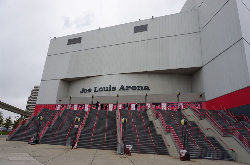 Detroit History Tours and The Detroit History Club - Today in Detroit  history, December 12th, 1979, Joe Louis Arena opened, hosting its first  event, a basketball game between the University of Michigan