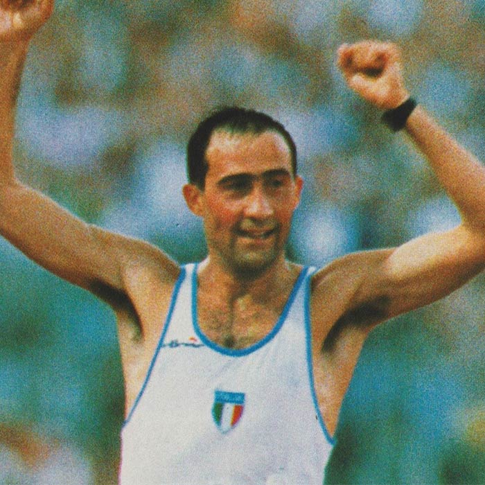 Maurizio Damilano Italien Olympia Gold Leichtathletik original signiert M-6921 